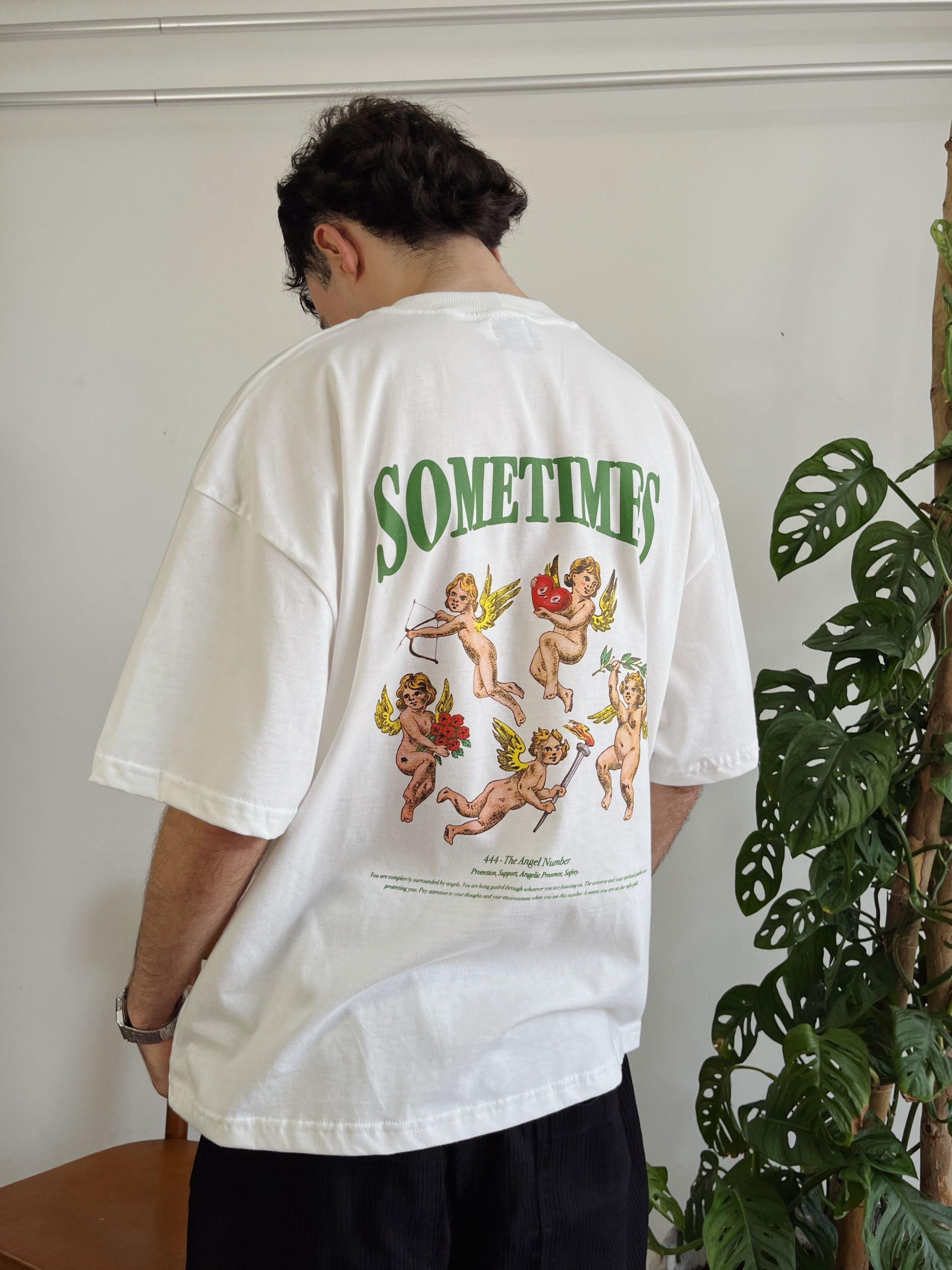 Comprar Camiseta Boxy Angel Number Off White