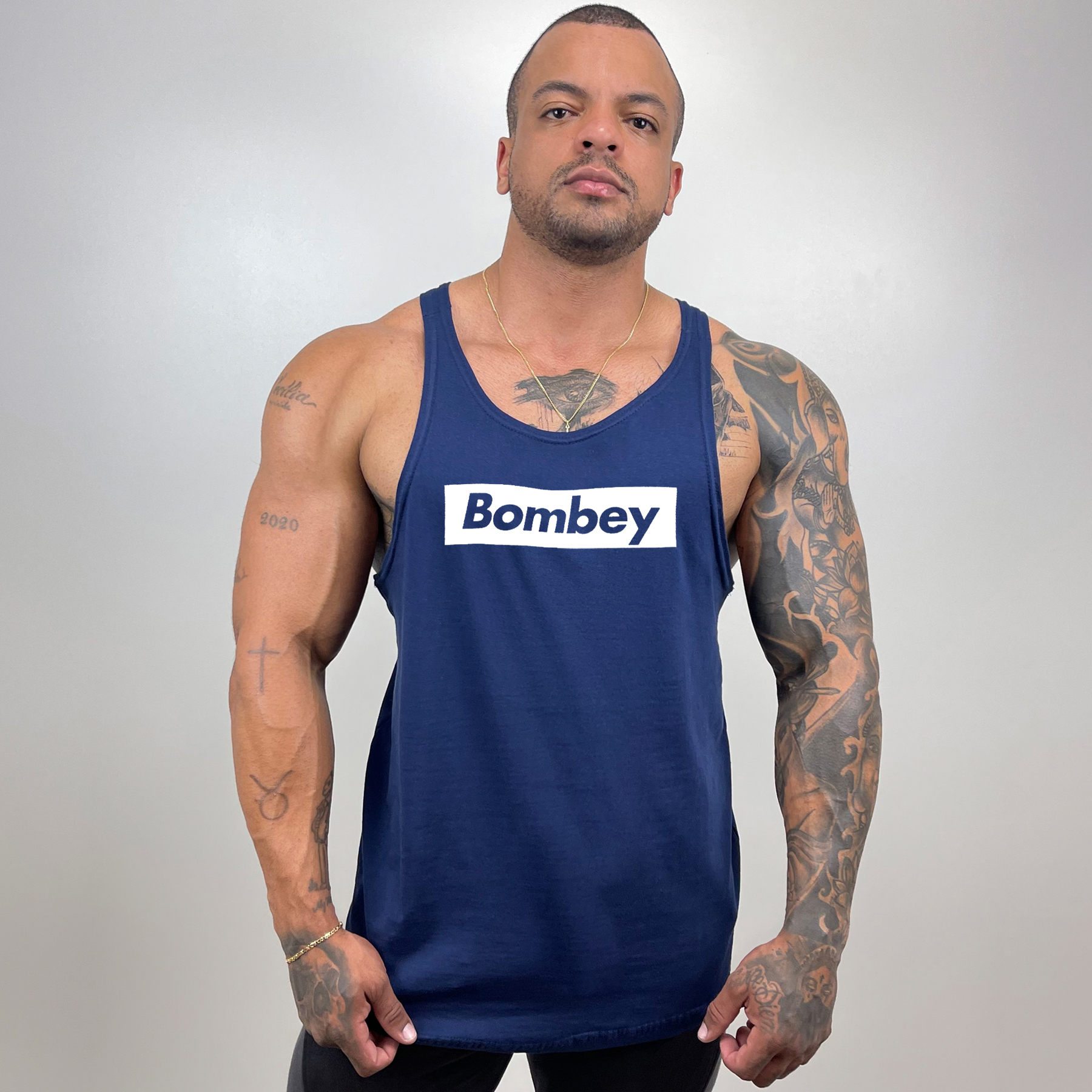 Comprar Regata Masculina Cavada em Algodão com Estampa Bombey