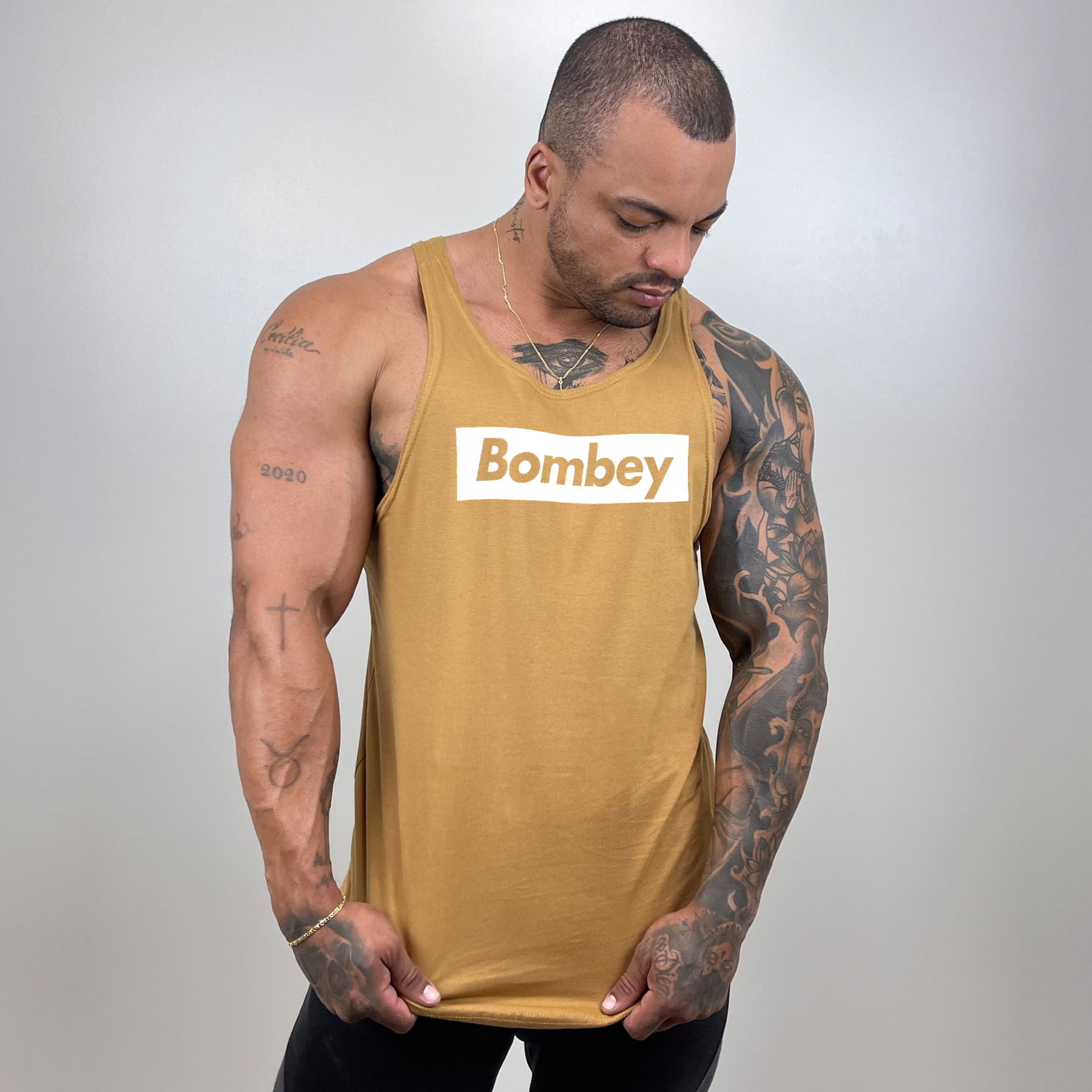 Comprar Regata Masculina Cavada em Algodão com Estampa Bombey