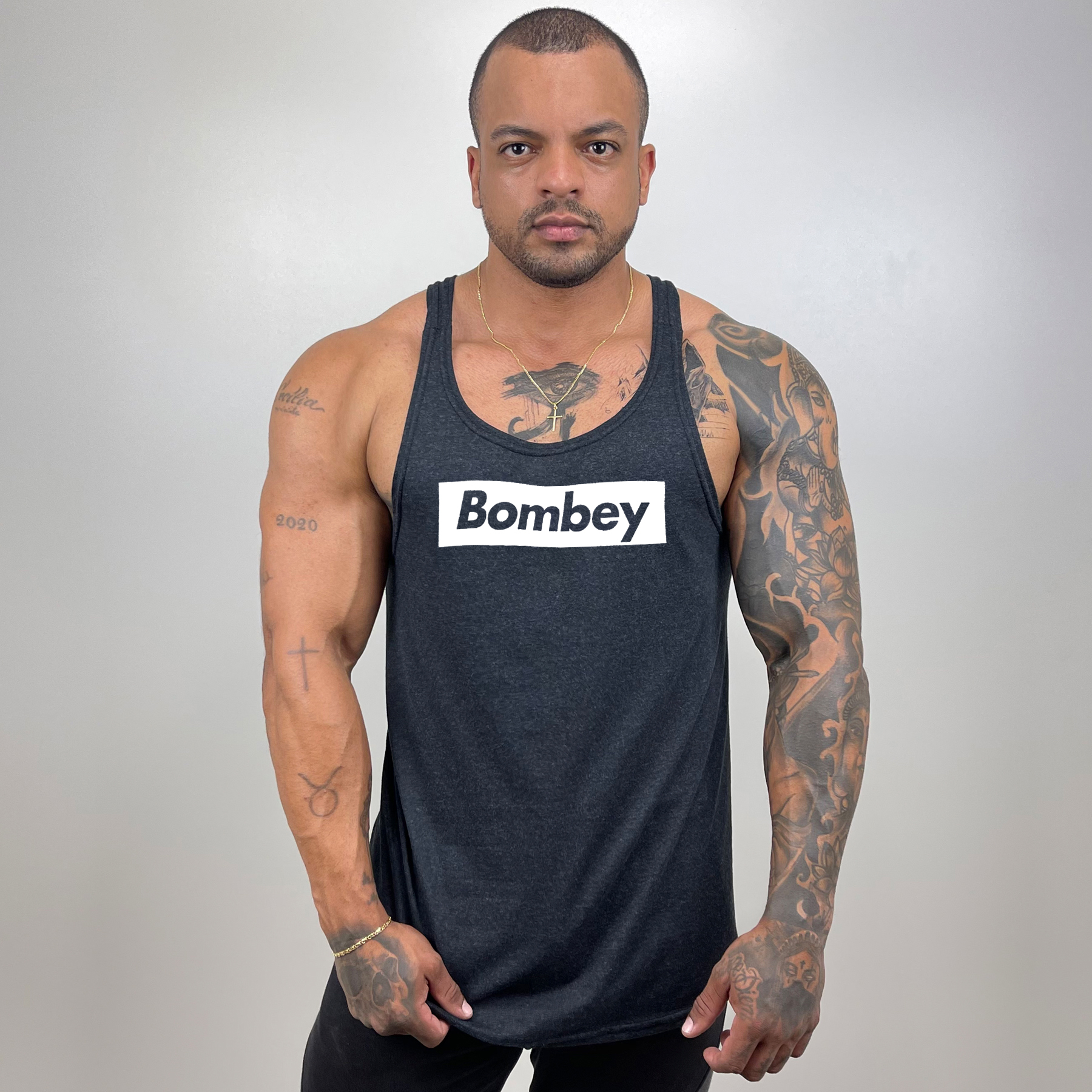 Comprar Regata Masculina Cavada em Algodão com Estampa Bombey