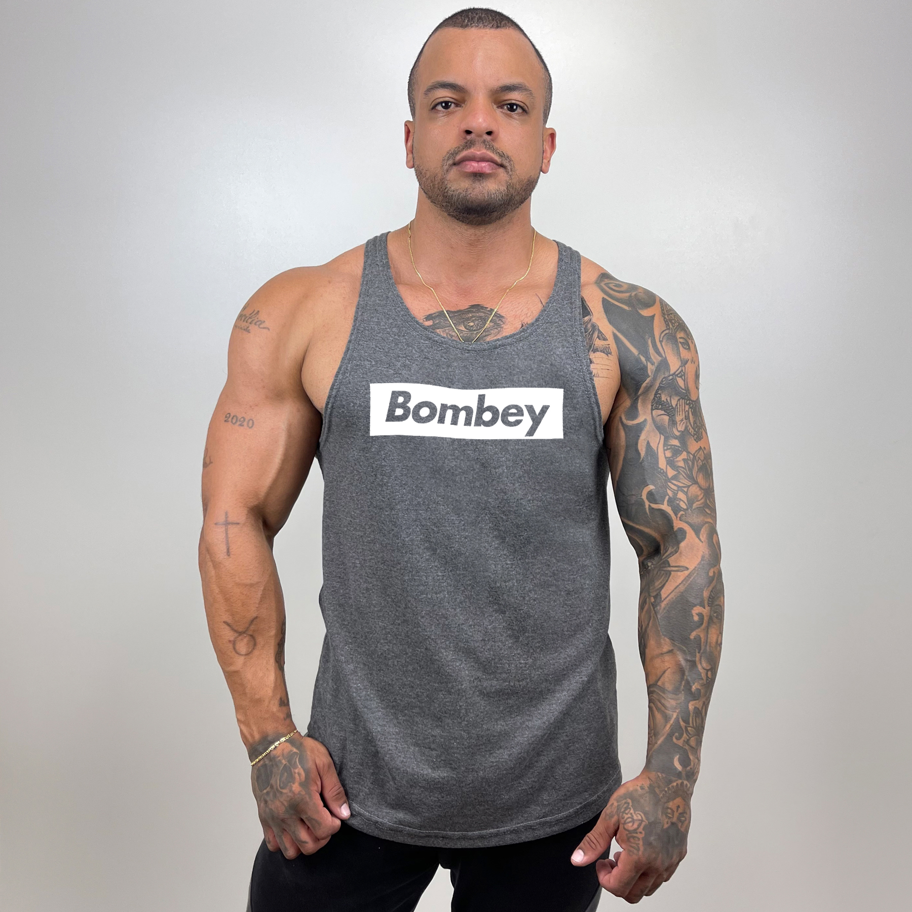 Comprar Regata Masculina Cavada em Algodão com Estampa Bombey
