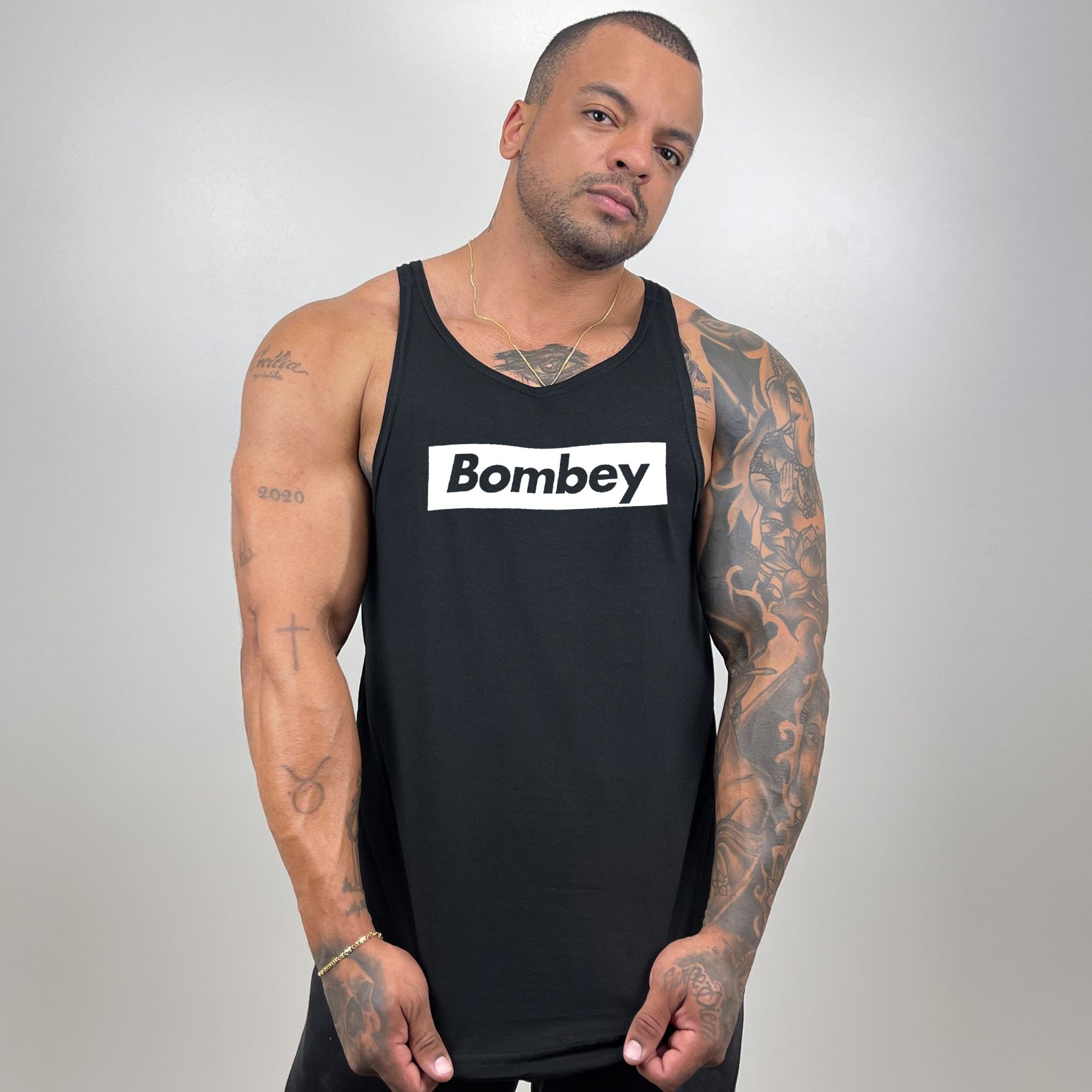 Comprar Regata Masculina Cavada em Algodão com Estampa Bombey