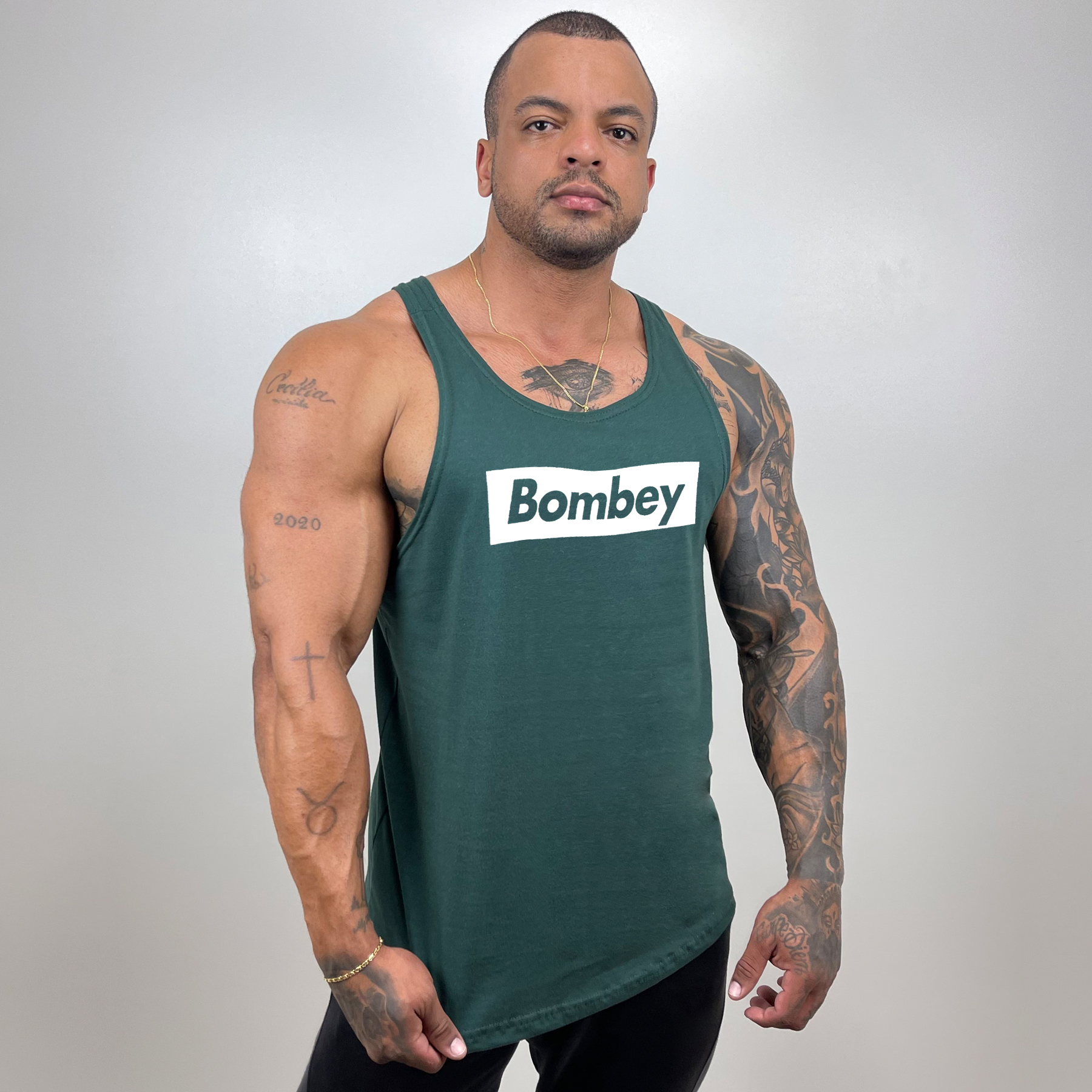 Comprar Regata Masculina Cavada em Algodão com Estampa Bombey