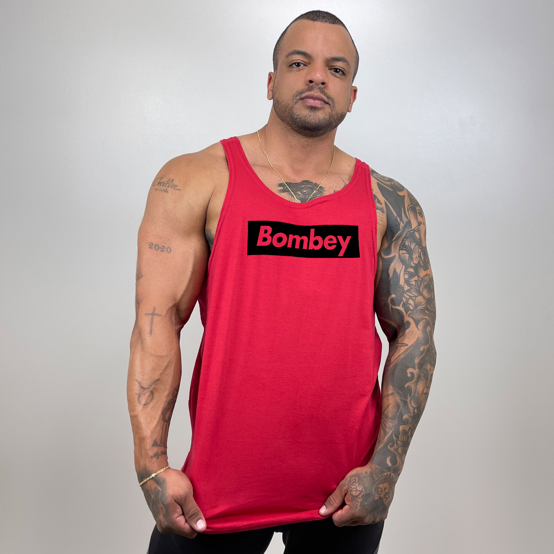 Comprar Regata Masculina Cavada em Algodão com Estampa Bombey