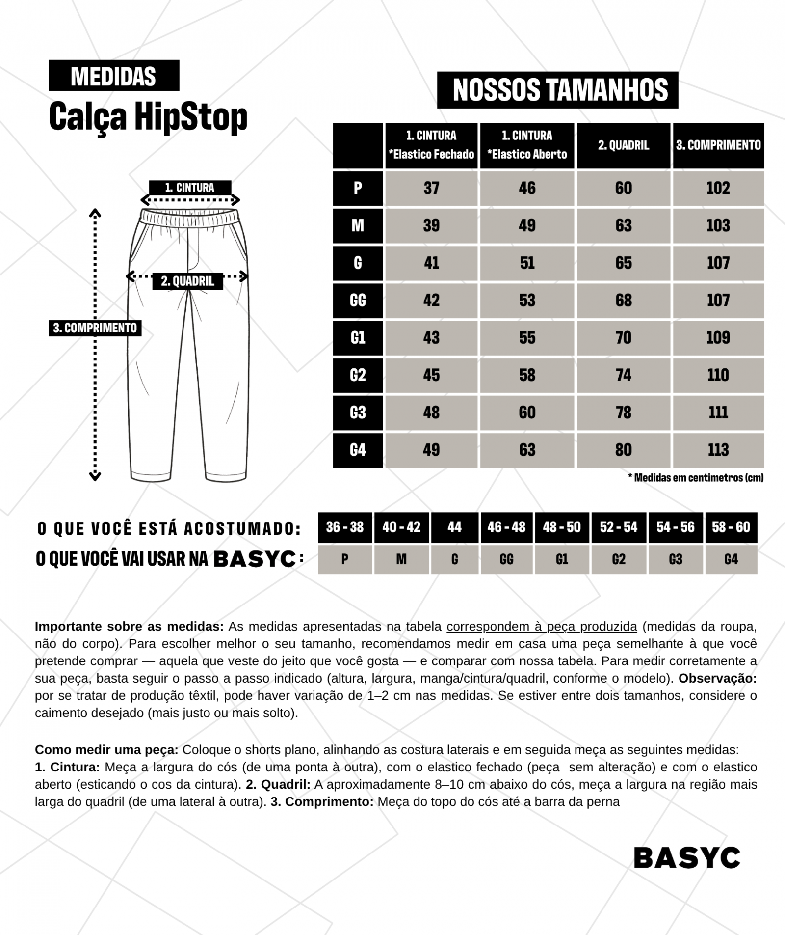 Comprar Calça Hiph Stop C/Passante