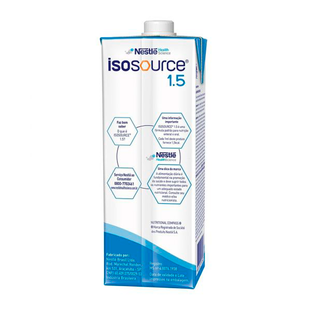 Comprar Isosource 1.5 1 Litro Dieta Enteral - Nestle - de R$38,71 a R ...
