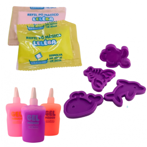 Comprar Leleba Gel Magico 8 Rosa Violeta Laranja Fundo do Mar - a