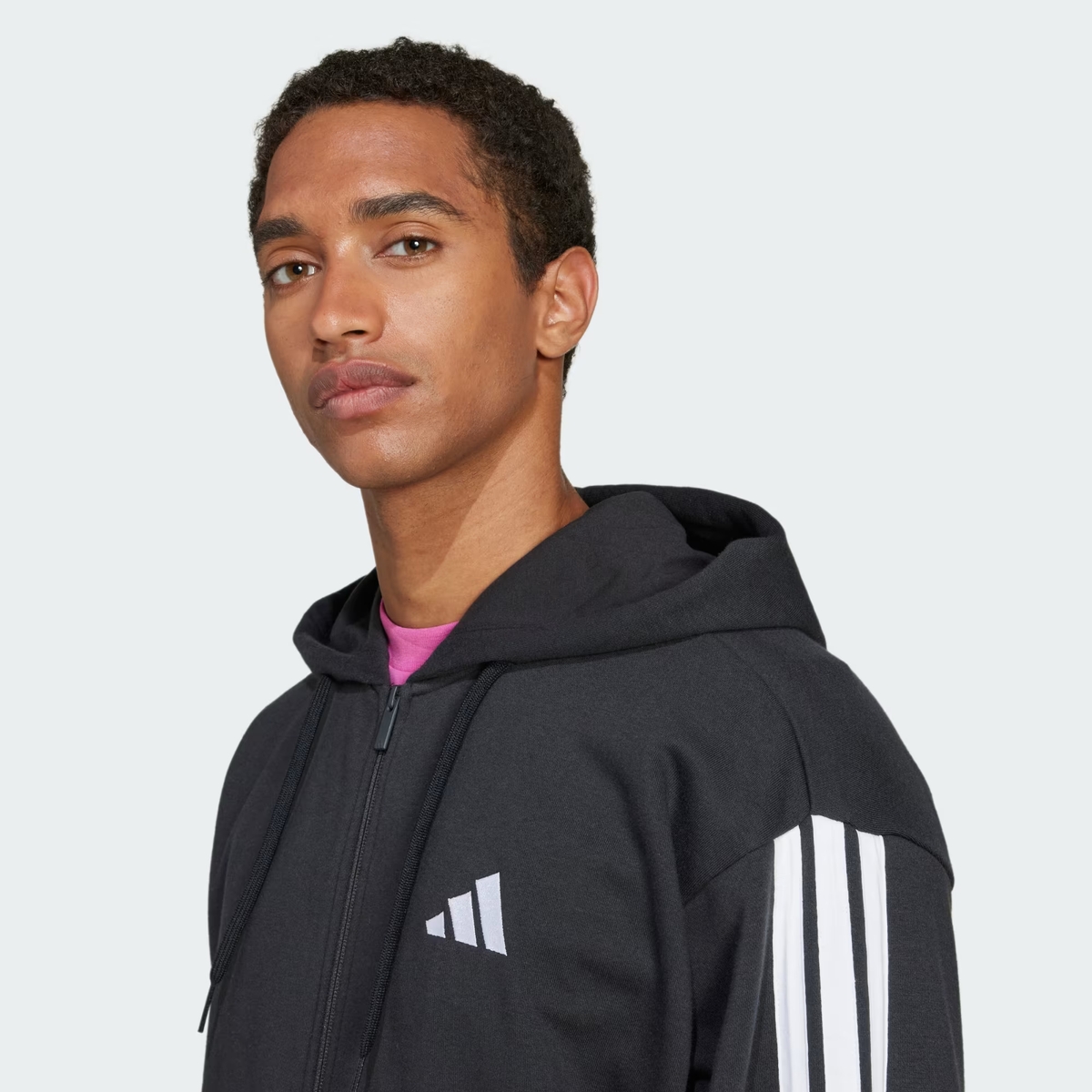 Comprar Casaco Moletom Adidas Essentials Listras Com Capuz e
