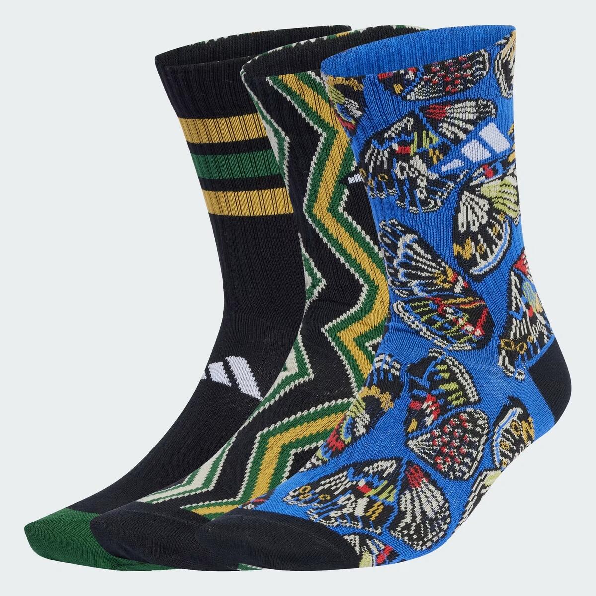 めい Comprar Meia Adidas X Farm Rio Cano Alto (3 Pares) Feminina