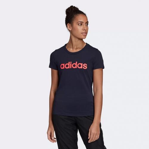 Camiseta Adidas Essentials Linear Feminina Preto