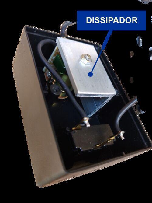 Dimmer 1000w/2000w c/ dissipador e tomada