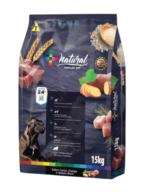 Comprar Ração Mais Natural Premium Especial Cães Adultos Porte Médio e ...