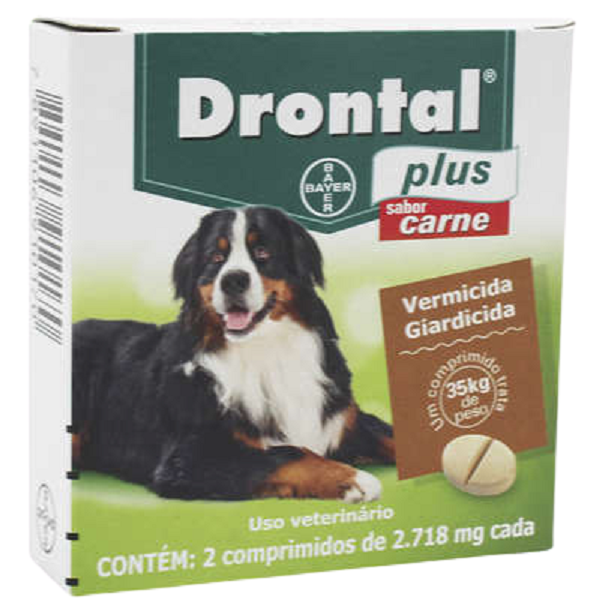 Comprar Vermífugo Drontal Plus da Bayer Sabor Carne para Cães 35