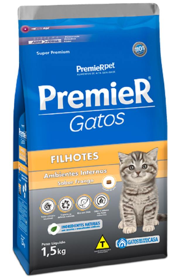 Comprar Ração Premier Super Premium Ambiente Interno Gatos Filhotes ...