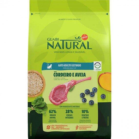 Comprar Ração Guabi Natural Cordeiro e Aveia para Gatos Adulto Castrados