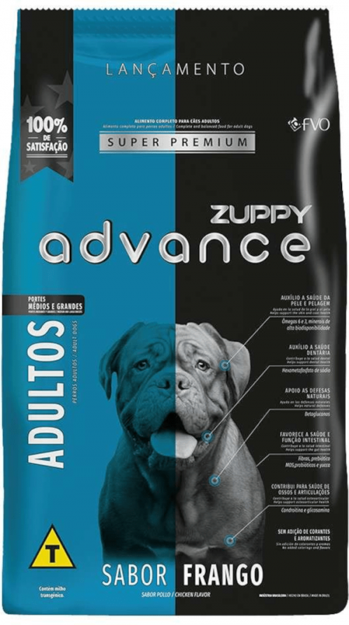 Comprar Ração Zuppy Advance para Cães Adultos de Raças Médias e