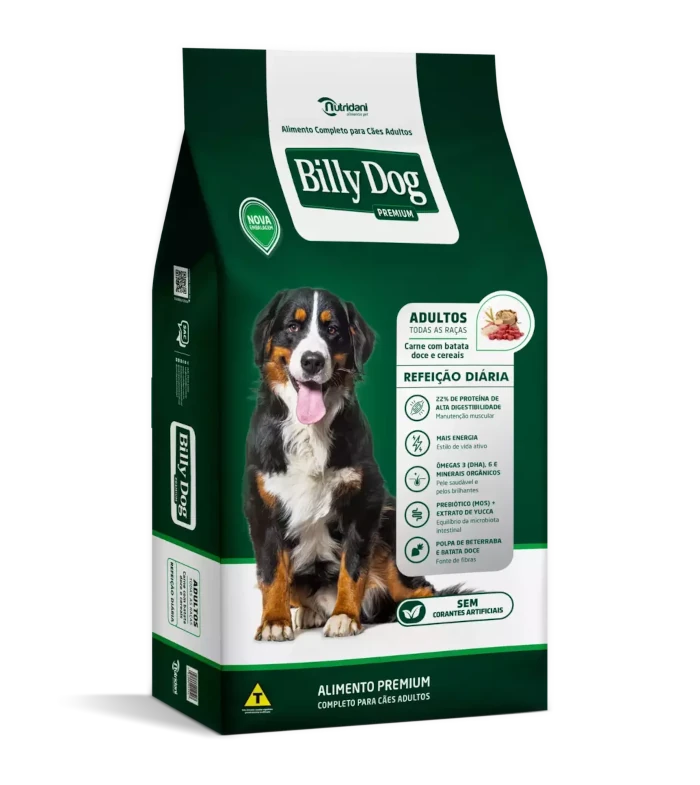Comprar Ração Billy Dog Premium Refeição Diária Sabor Carne com