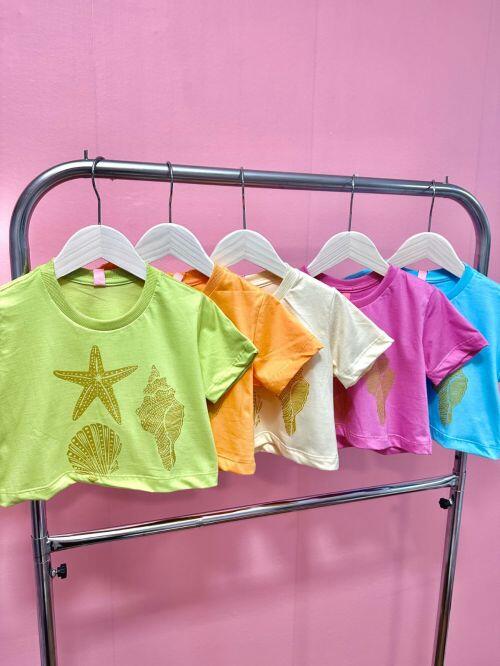 Cropped Infantil - Mar