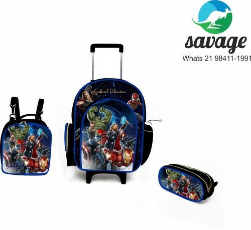 Kit Mochila Escolar Personalizado Escolha o tema