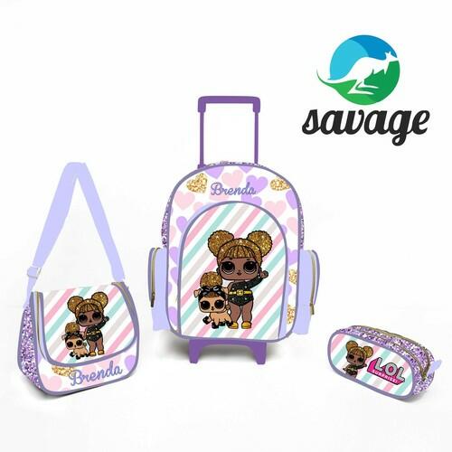 Kit Mochila Escolar Personalizado Escolha o tema