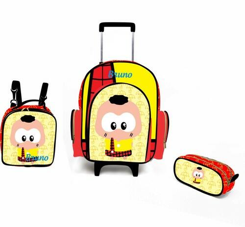Kit Mochila Escolar Personalizado Escolha o tema