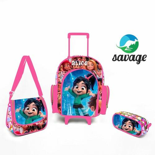 Kit Mochila Escolar Personalizado Escolha o tema