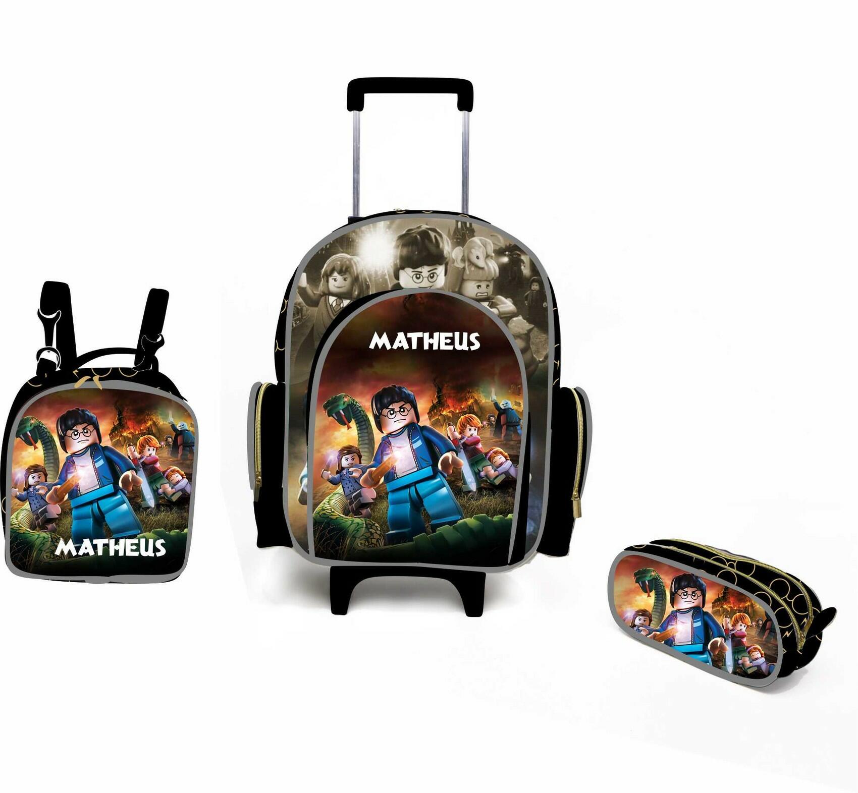 Kit Mochila Escolar Personalizado Escolha o tema