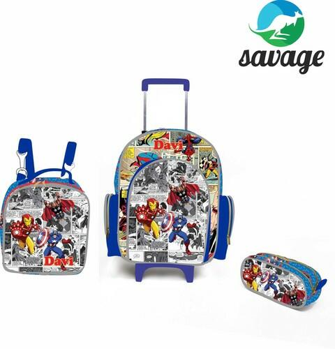 Kit Mochila Escolar Personalizado Escolha o tema
