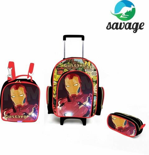 Kit Mochila Escolar Personalizado Escolha o tema