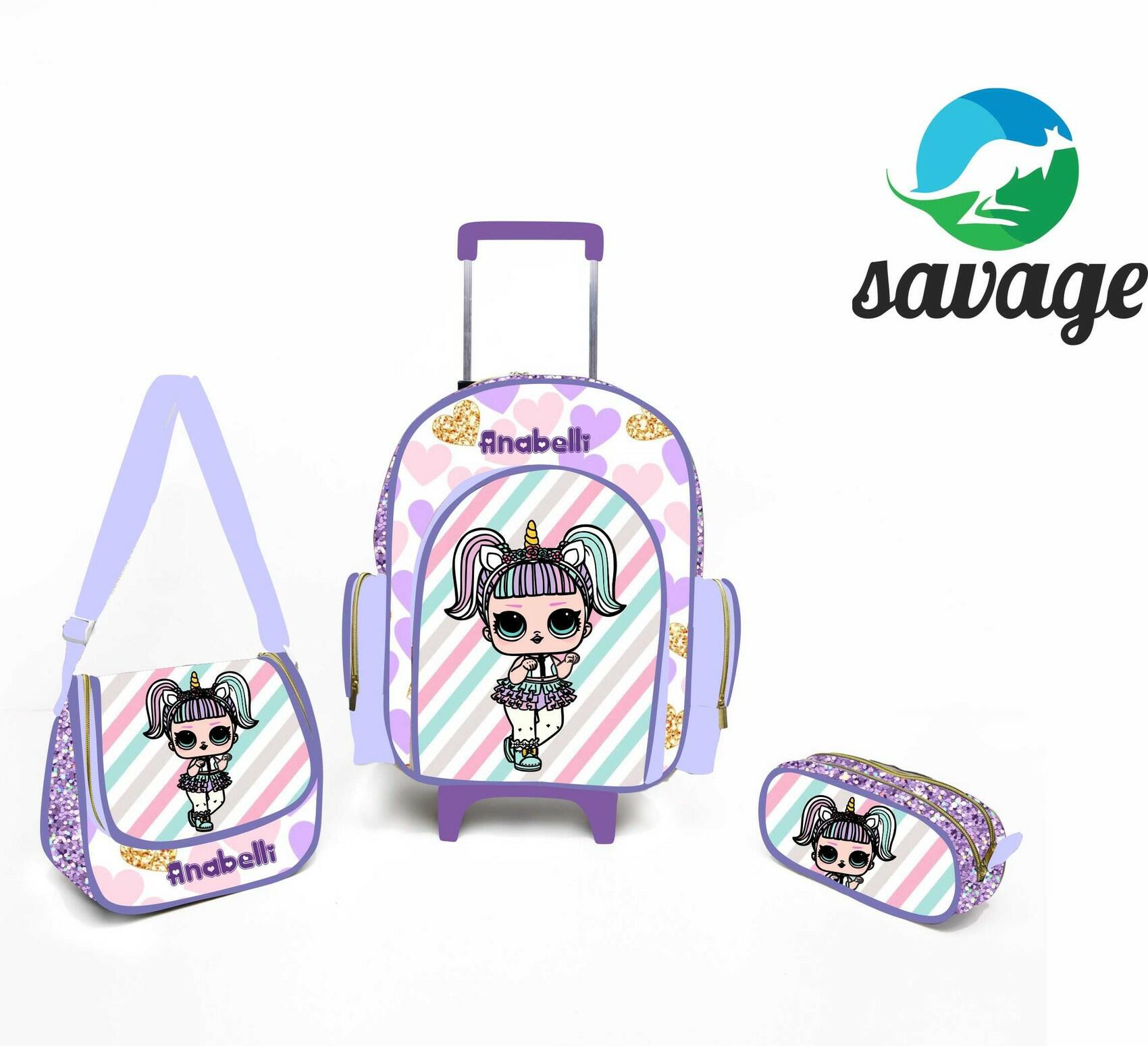 Kit Mochila Escolar Personalizado Escolha o tema