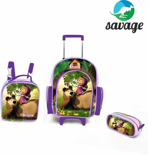 Kit Mochila Escolar Personalizado Escolha o tema