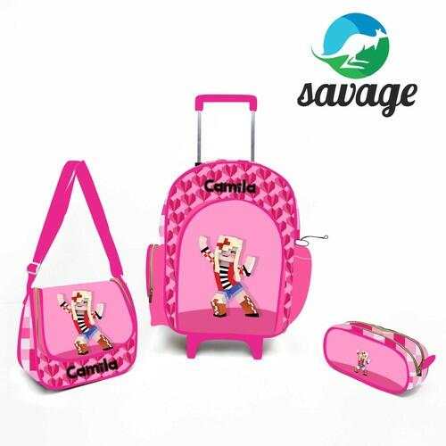 Kit Mochila Escolar Personalizado Escolha o tema
