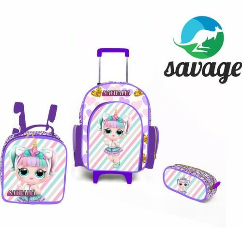 Kit Mochila Escolar Personalizado Escolha o tema