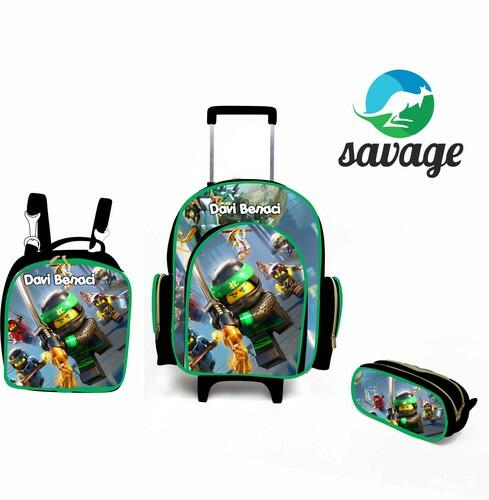 Kit Mochila Escolar Personalizado Escolha o tema
