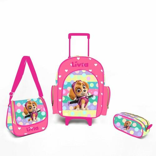 Kit Mochila Escolar Personalizado Escolha o tema