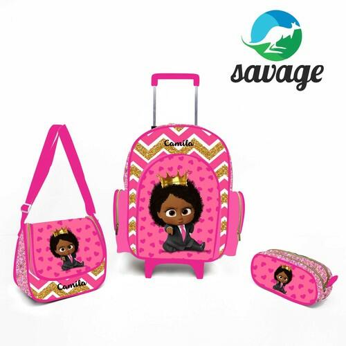 Kit Mochila Escolar Personalizado Escolha o tema