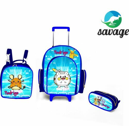 Kit Mochila Escolar Personalizado Escolha o tema