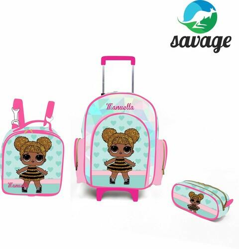 Kit Mochila Escolar Personalizado Escolha o tema