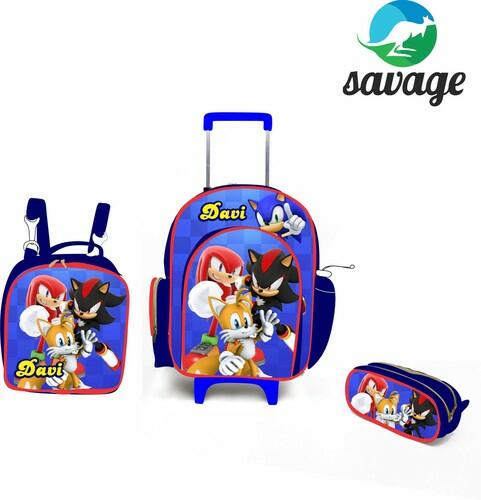 Kit Mochila Escolar Personalizado Escolha o tema