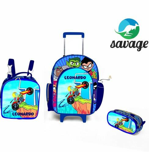 Kit Mochila Escolar Personalizado Escolha o tema