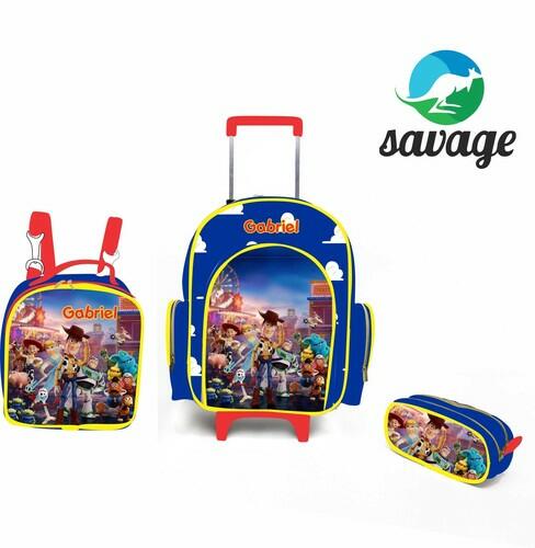 Kit Mochila Escolar Personalizado Escolha o tema