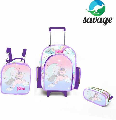 Kit Mochila Escolar Personalizado Escolha o tema