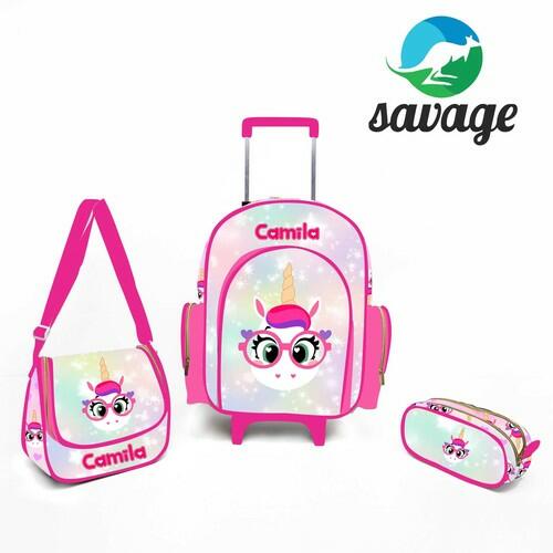 Kit Mochila Escolar Personalizado Escolha o tema