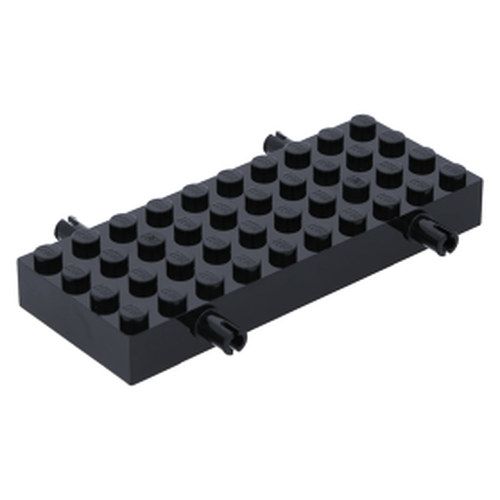 Lego base p/ Chassis 4 x 10 C/ Suportes P/ Rodas - Preto - PN 30076 / 66118 / CN 4143585 / 4144352 / 6023257 / 6352696