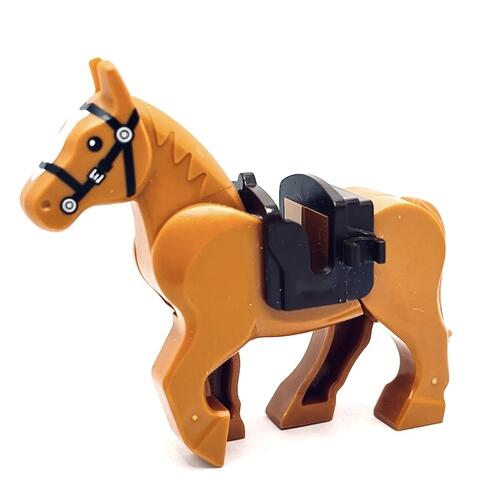 Lego Cavalo C/ Sela - Laranja Escuro - PN 10509 / CN 6370297