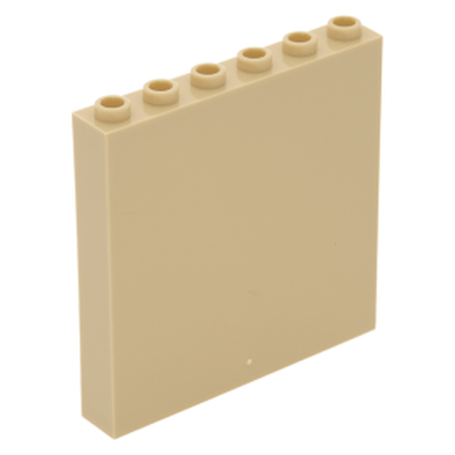 Lego Painel 1x6x5 - Bege - PN  59349 / CN 4512688