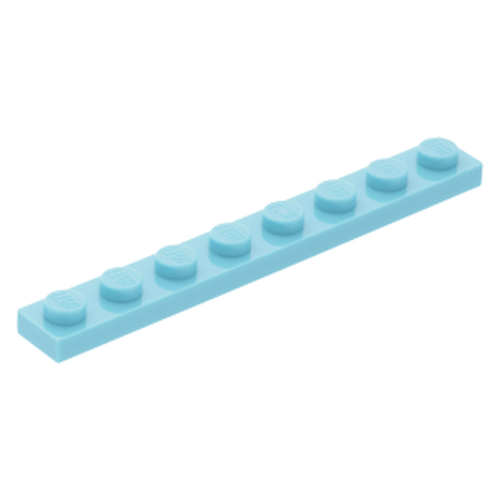 Lego Plate 1x8 - Medium Azure - PN 3460 / CN 6074793