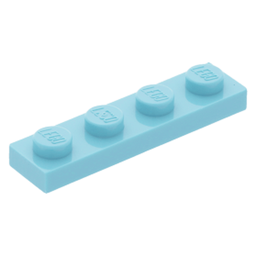 Lego Plate 1x4 - Medium Azurre - PN 3710 / CN 6070757