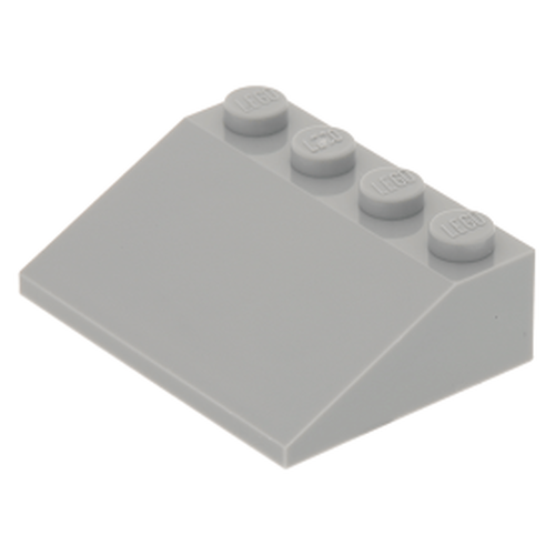 Lego Slope 25 (33) 3x4 - Cinza Claro - PN 3297 / CN