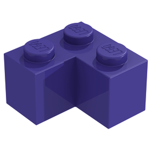 Lego Brick tijolo 2x2 de canto ( corner) - Roxo Escuro - PN 2357 / CN 4225126 / 4589618 / 6176193